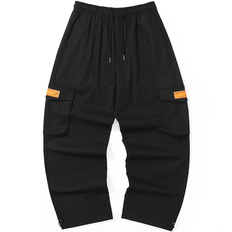 Minimalist Plain Loose Cargo Pants