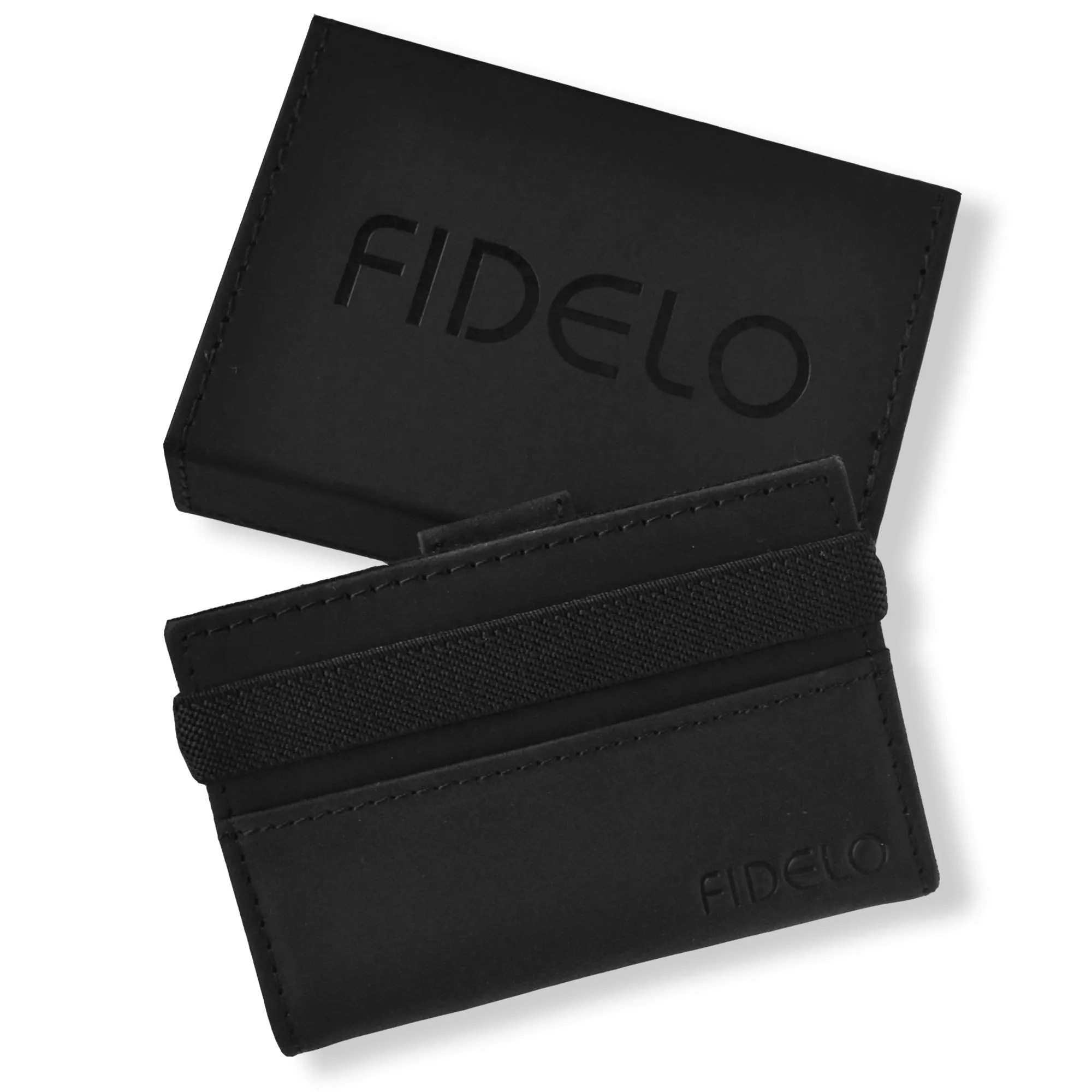 Minimalist Wallet Credit Card Holder  Fidelo Mens Slim Wallet - RFID Blocking   Full