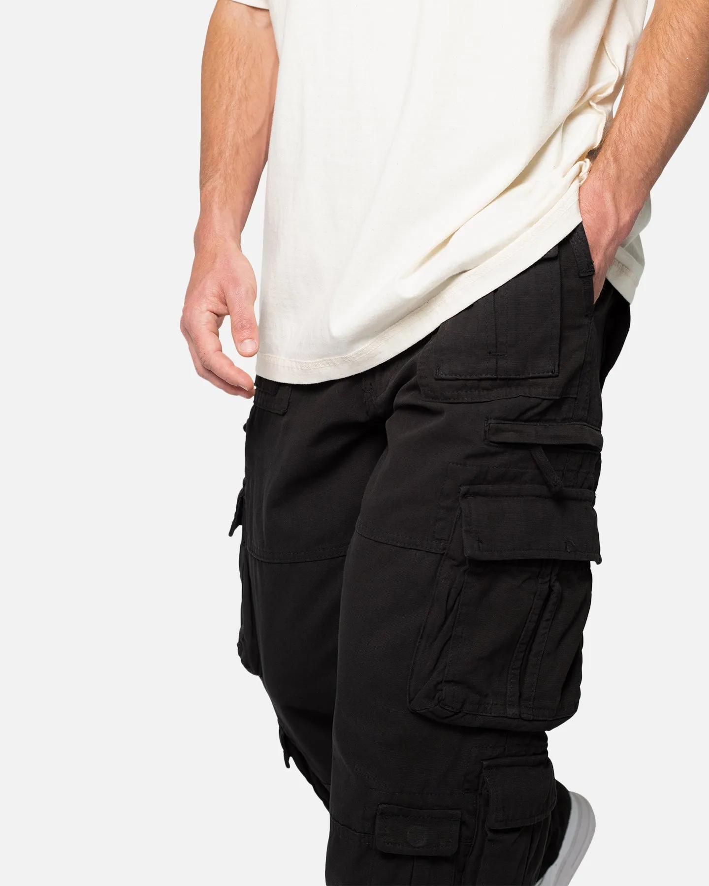 MNML Military Cargo Pants Black