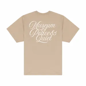 Museum of Peace and Quiet Scribe T-Shirt (Taupe)