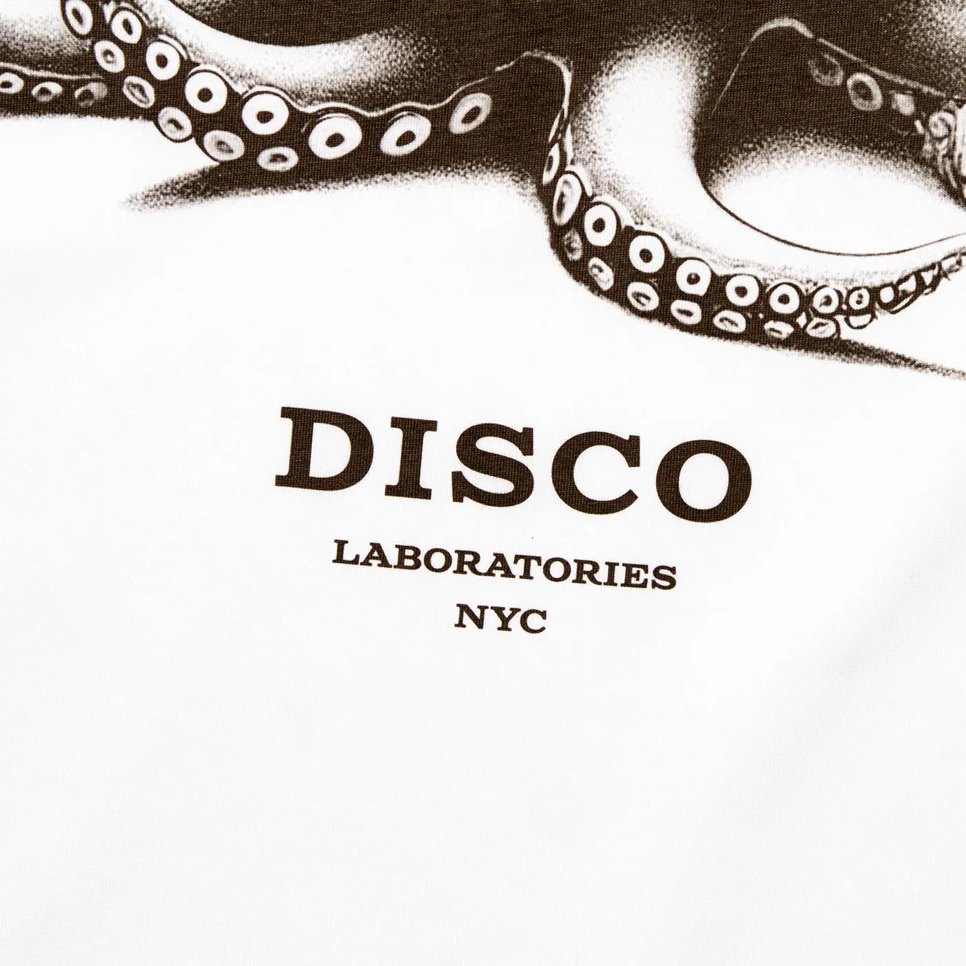 Octo Disco Labs NYC Front Print - Tshirt - White