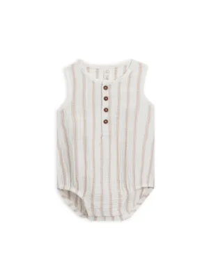 Organic Baby Bowie Muslin Bubble Romper - Arley Stripe