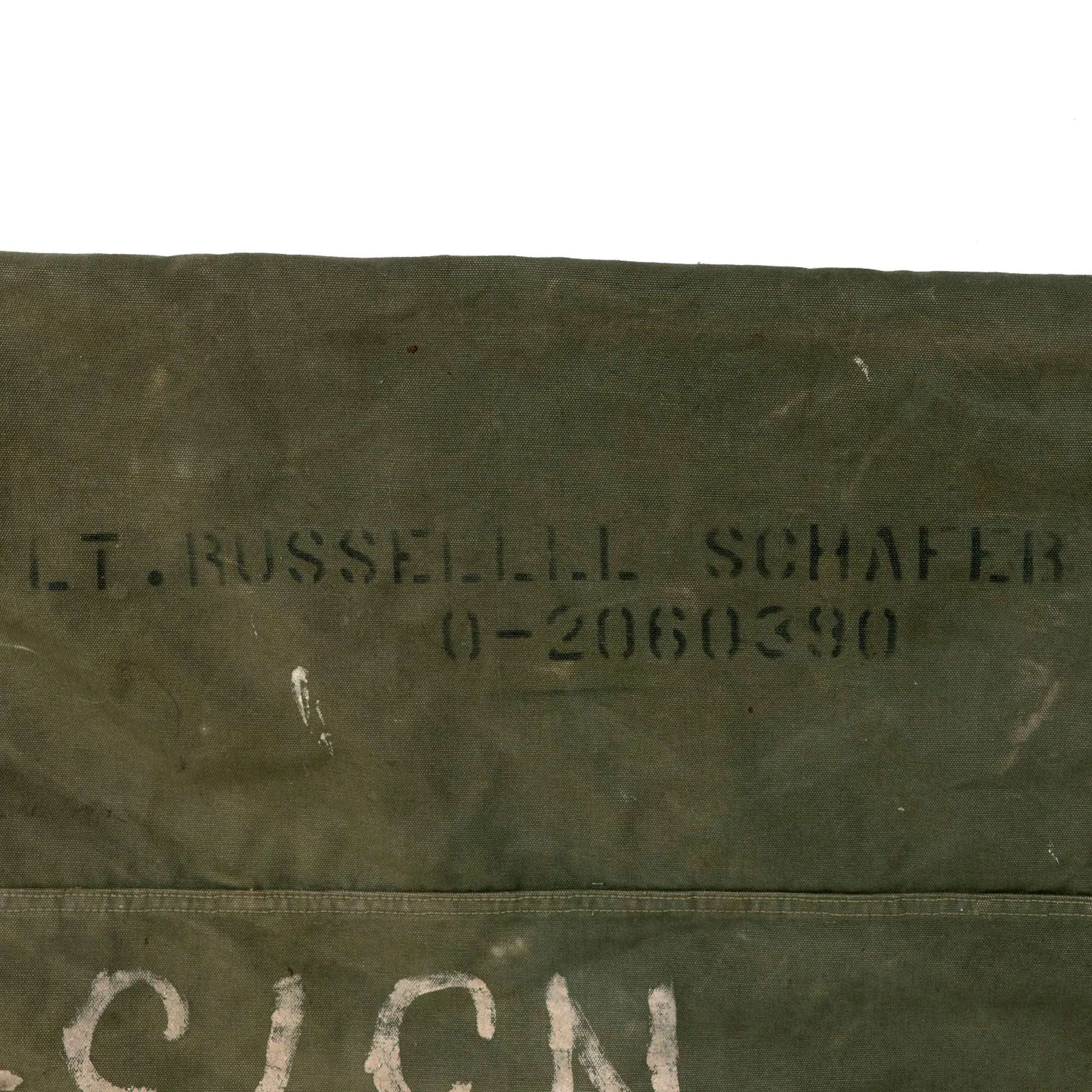 Original U.S. WWII Cottontails Patched A-2 Flying Jacket Grouping - Navigator Lieutenant Russell L. Schafer - 15th Air Force, 450th Bomb Group