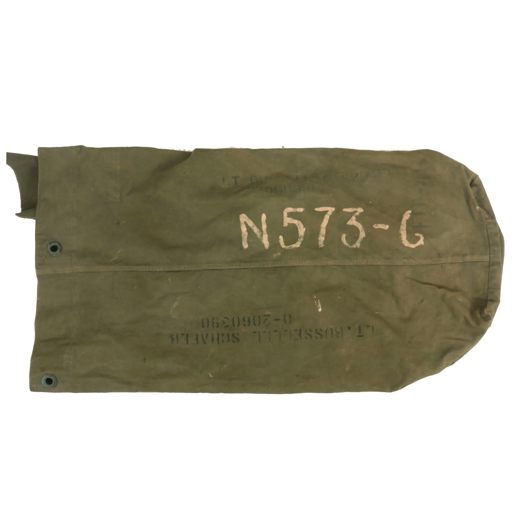 Original U.S. WWII Cottontails Patched A-2 Flying Jacket Grouping - Navigator Lieutenant Russell L. Schafer - 15th Air Force, 450th Bomb Group