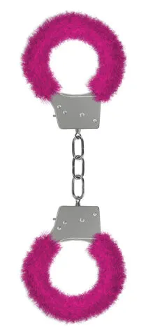 Ouch Beginners Furry Handcuffs - Pink