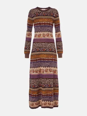 Paloma jacquard maxi dress