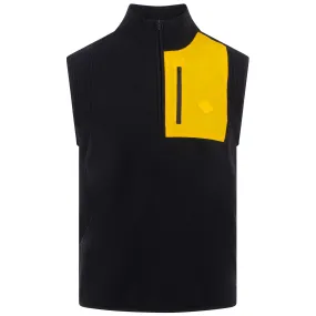 Patch Merino-Poly Vest Black - AW22