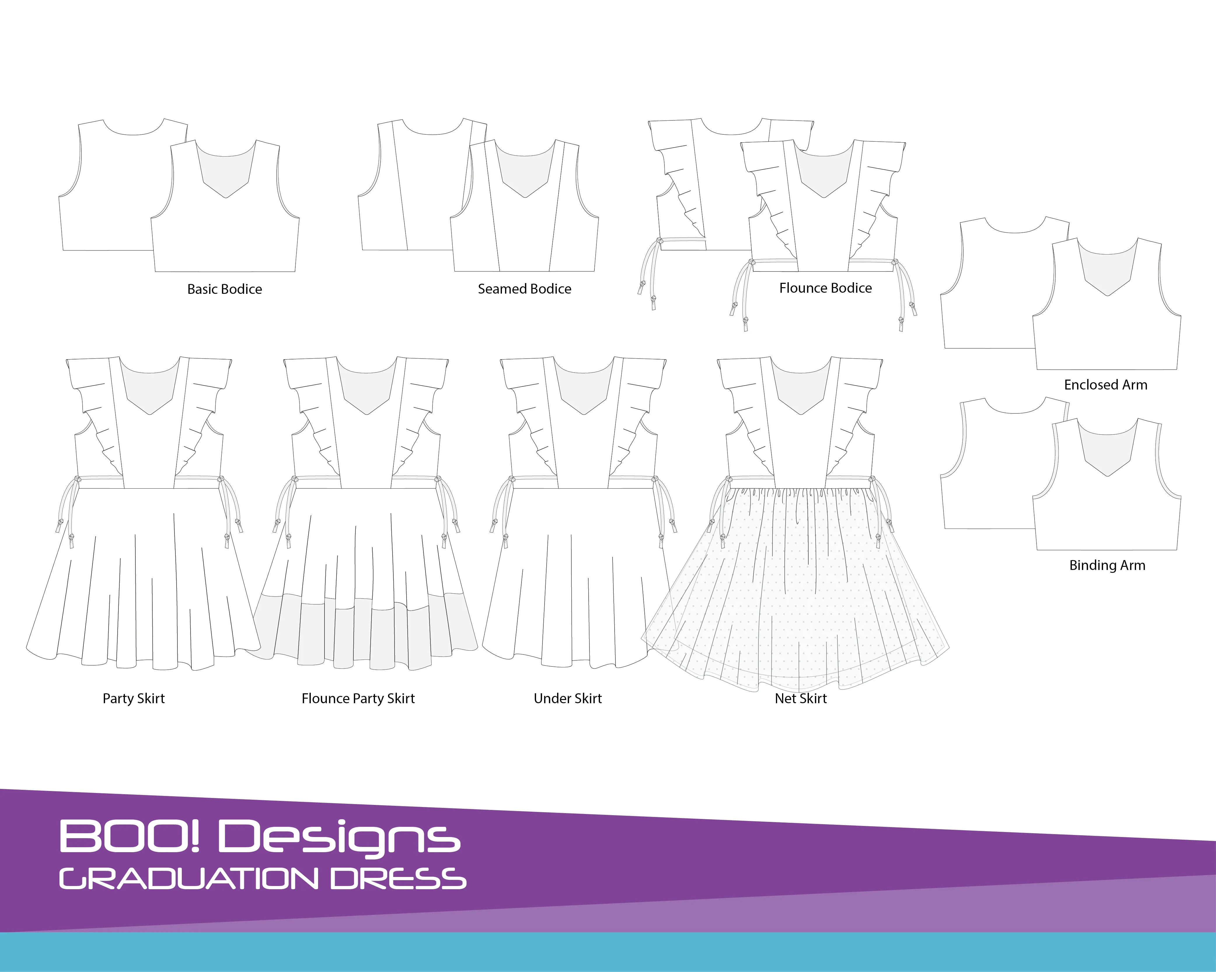 PDF Pattern: Graduation Dress