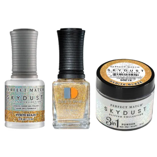 Perfect Match Sky Dust Glitter Trio - 19 Pyrite Blaze