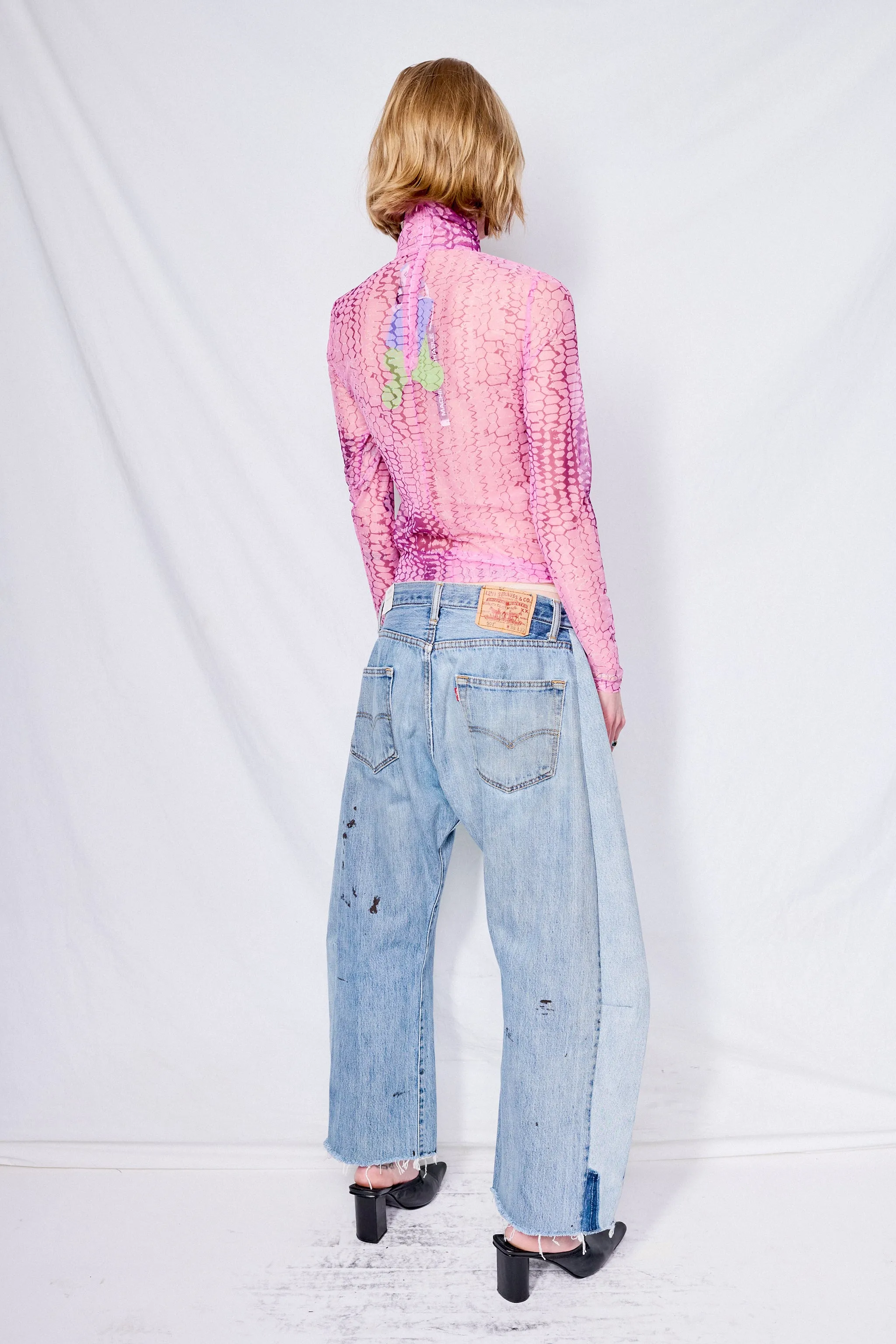 Pink Sulley Turtleneck Top