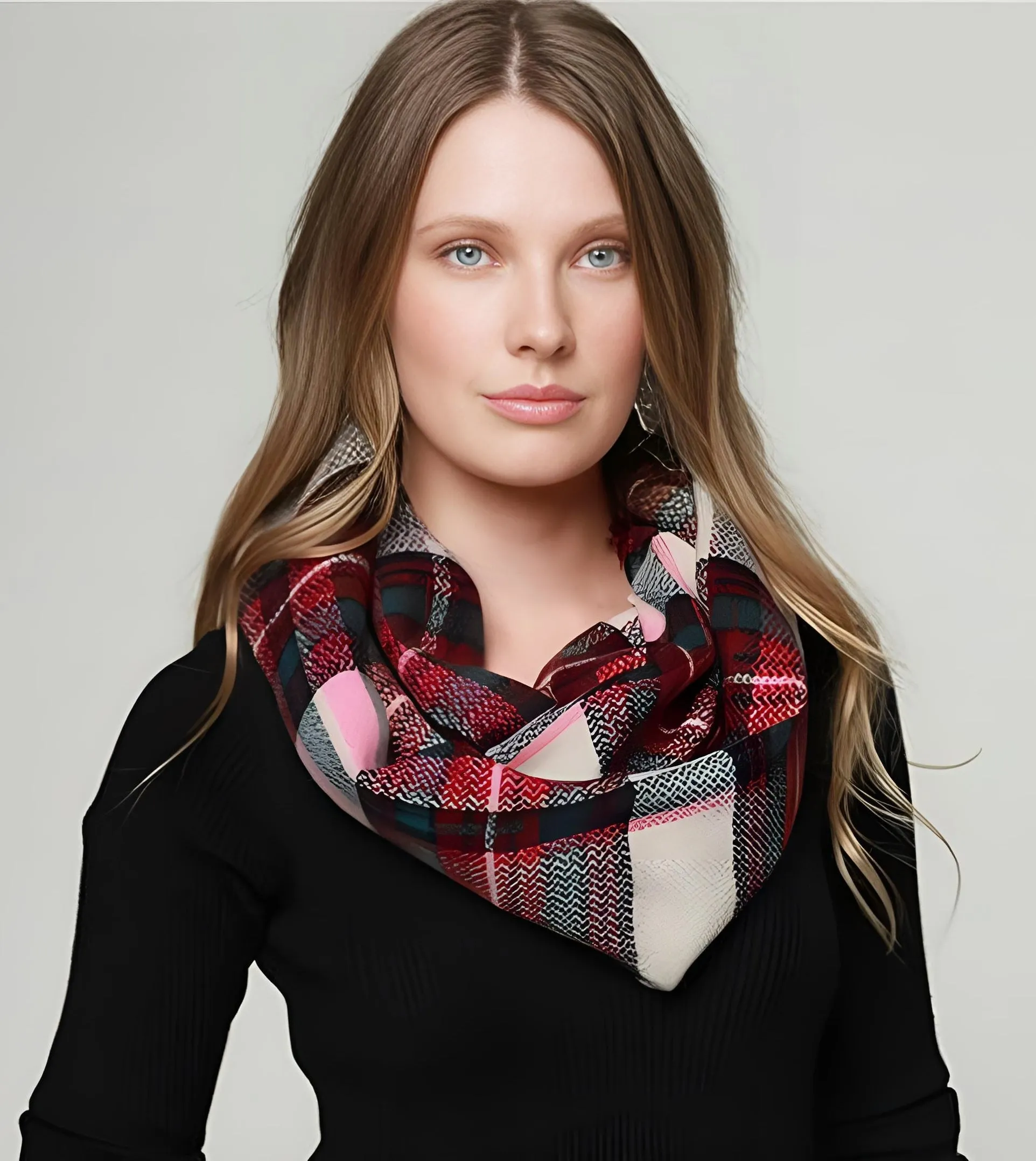 Plaid Tartan Infinity Scarf