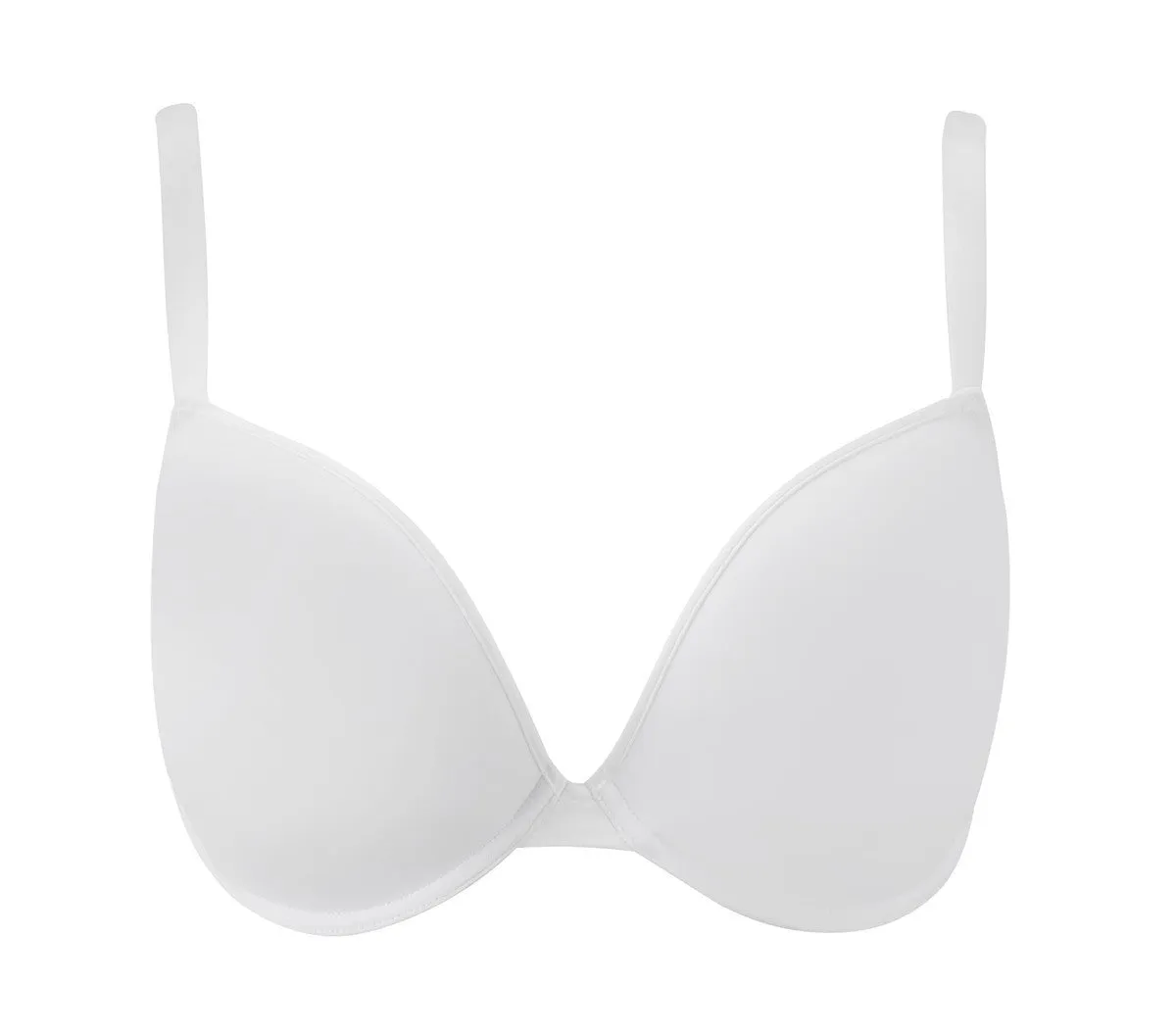 Porcelain Plunge Bra White - Panache