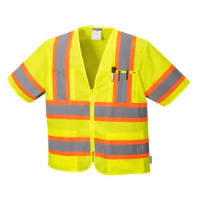 PORTWEST® Augusta High Visibility Sleeved Safety Vest - ANSI Class 3 - US383