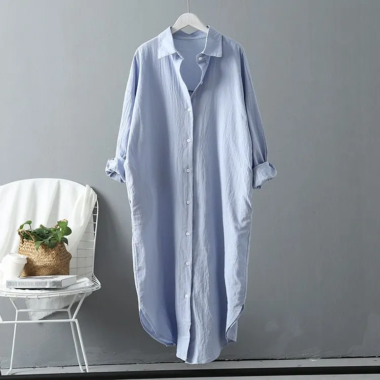 Pre Order:  Oversized Shirt Dress