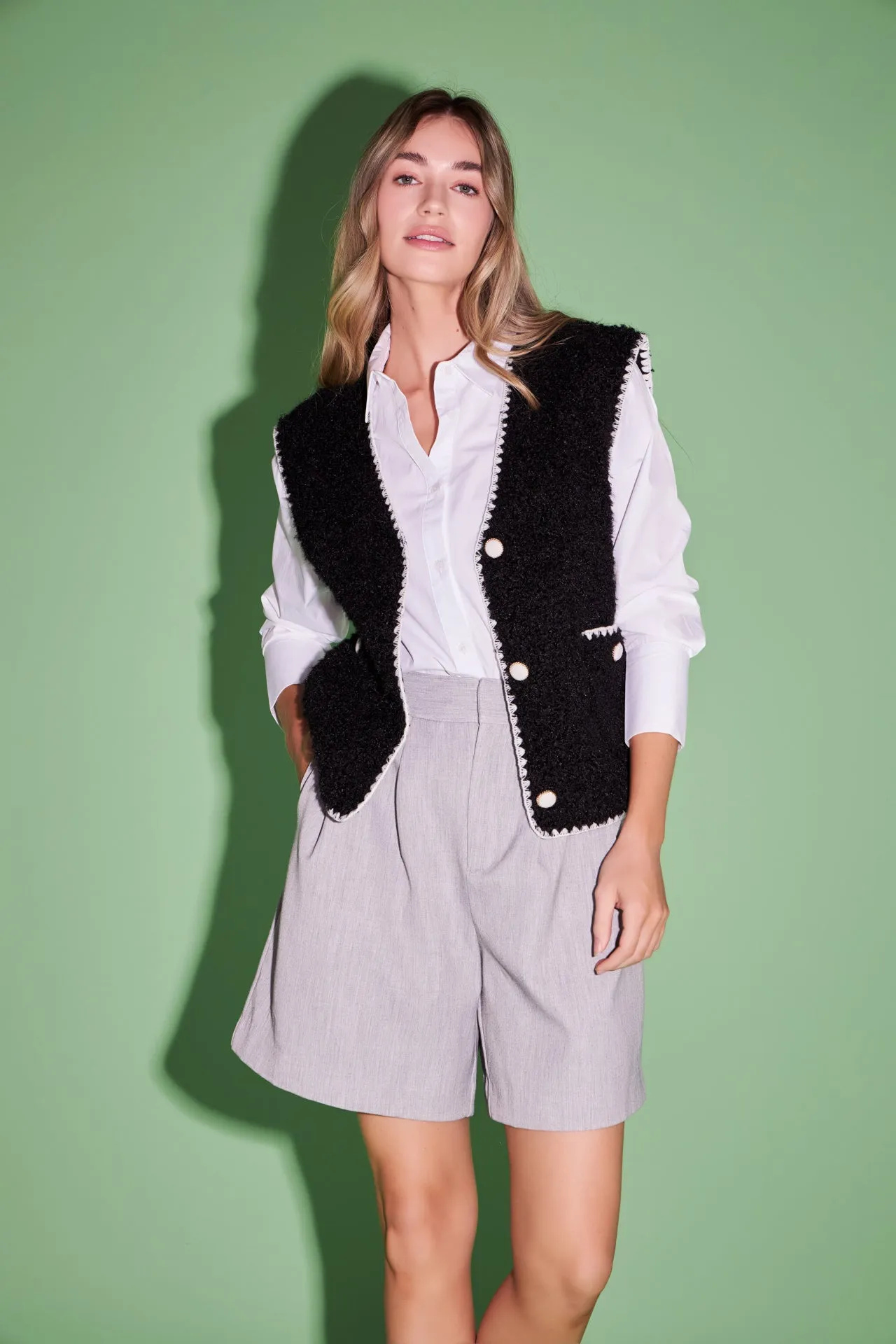 Premium Faux Shearling Vest