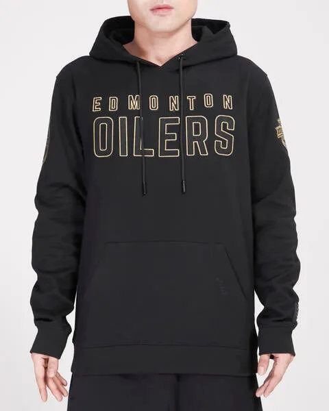 Pro Standard NHL Men's Edmonton Oilers Black & Gold Hoodie