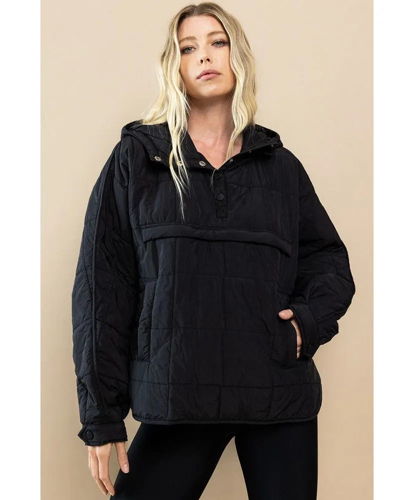 Quinn Quilted Hooded Jacket