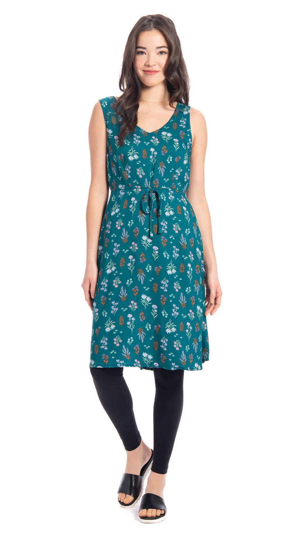 Rachel Dress - teal mushroom