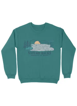 Reflect Crew Sweatshirt in Spruce by Nature Backs