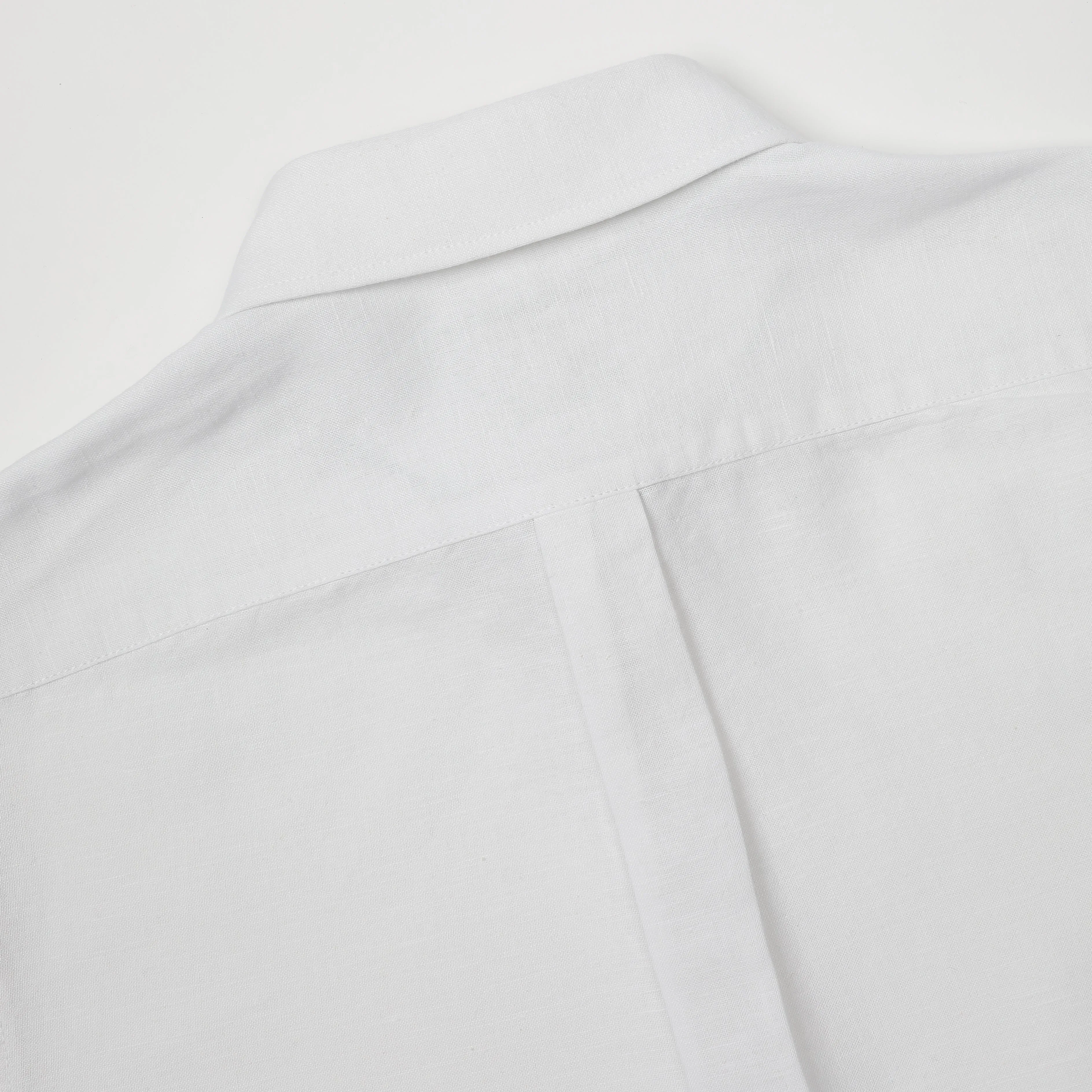 Relaxed Fit White Linen Shirt