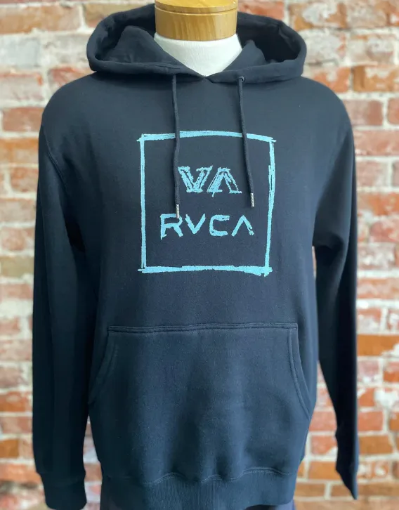 RVCA SKETCH ALL THE WAY HOODIE BLACK