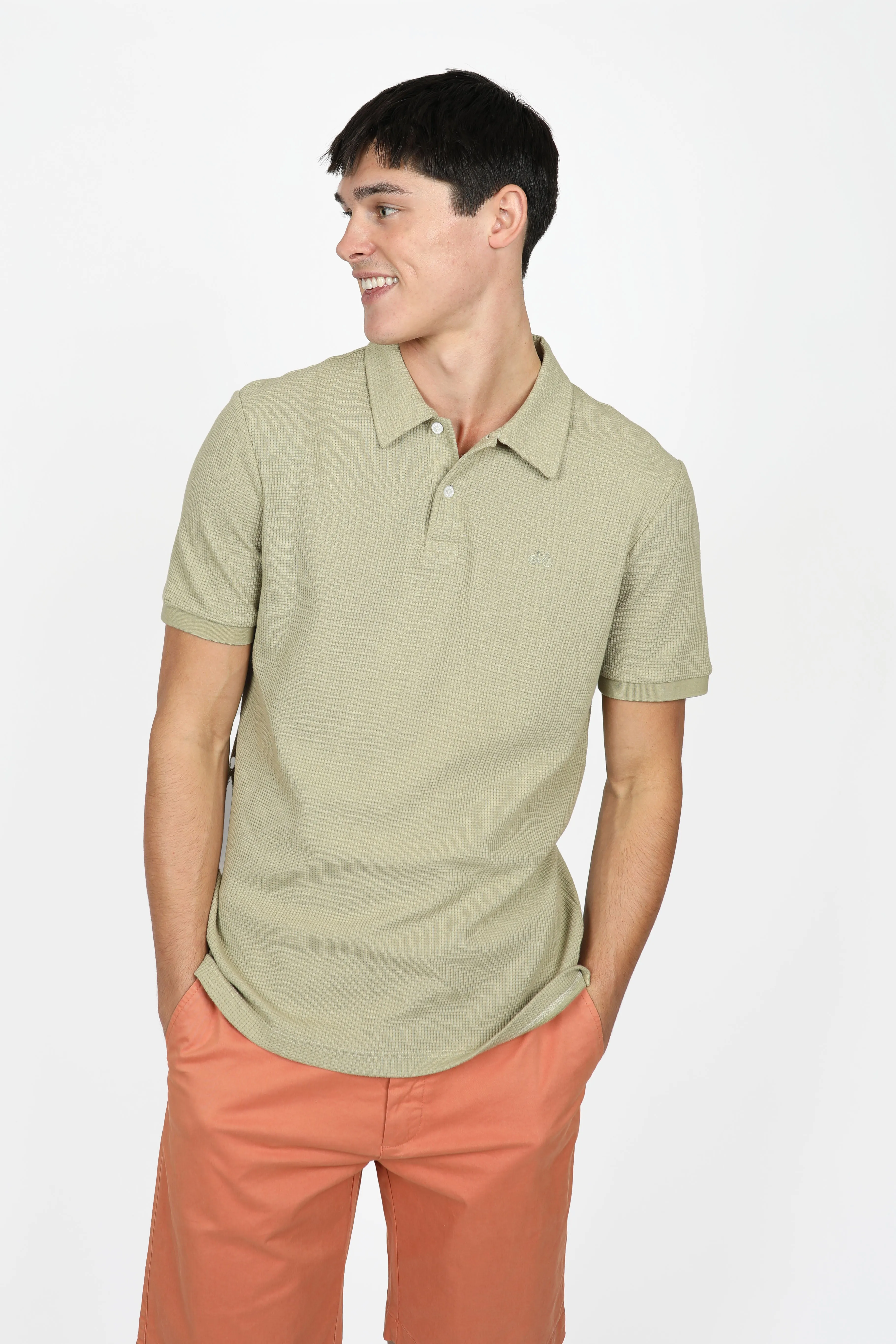 Sage Textured Polo