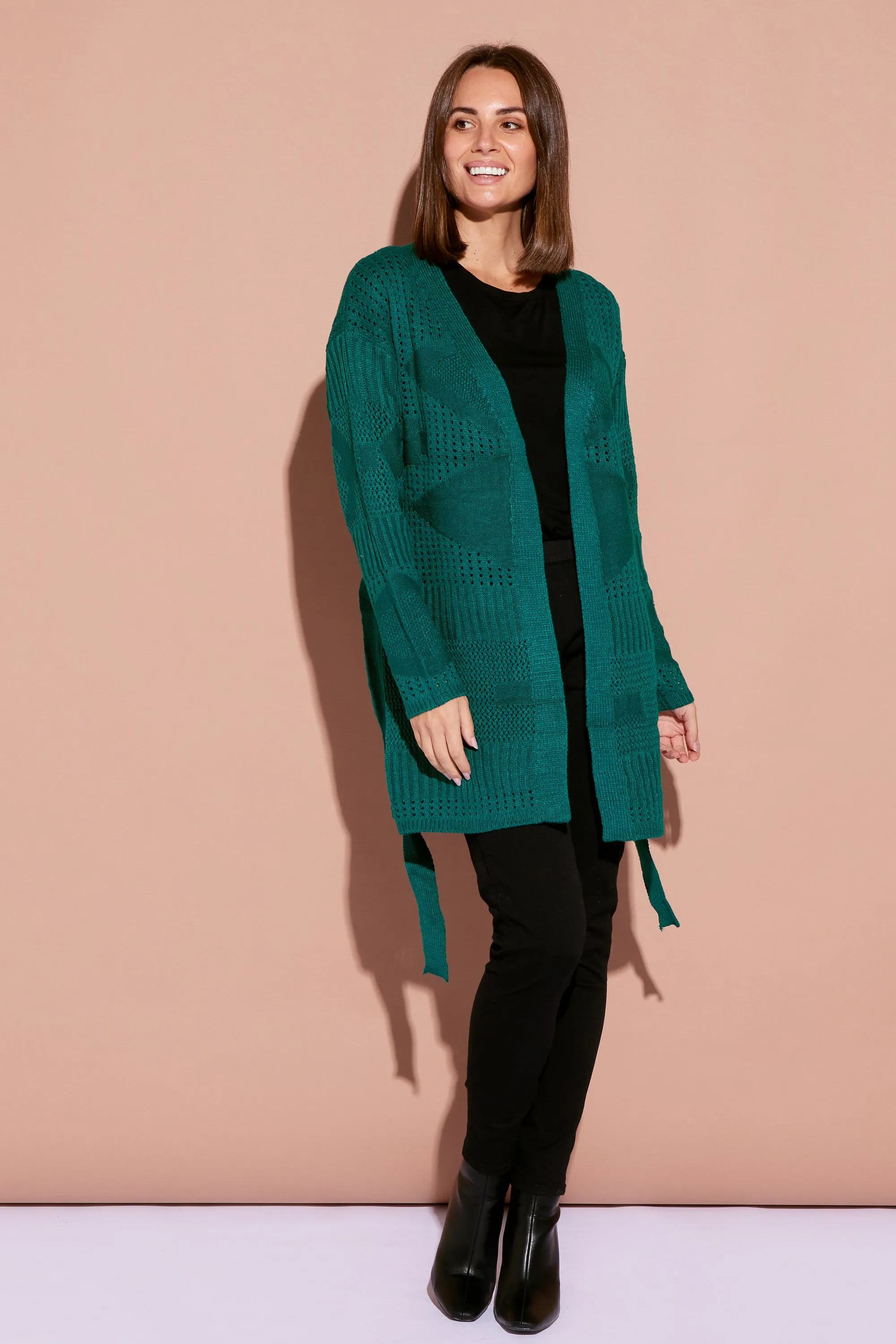 Savanna Cardigan - Lake Green