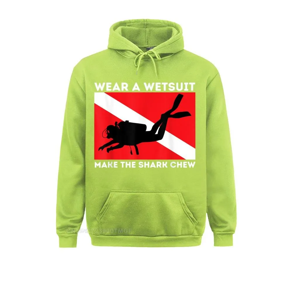 Scuba diving Hoodie Unisex | Make the Shark Chew