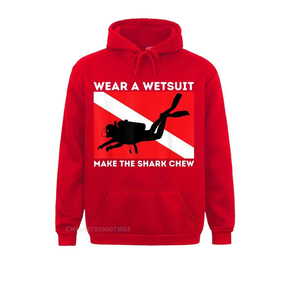 Scuba diving Hoodie Unisex | Make the Shark Chew