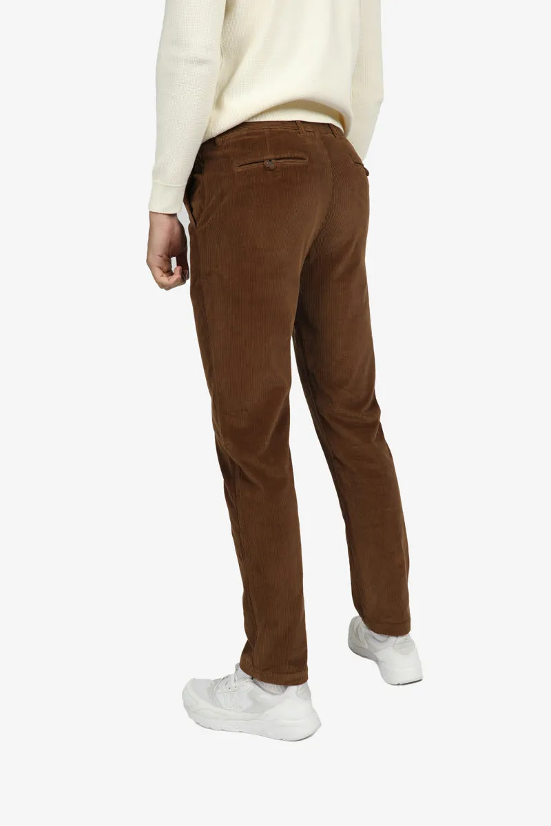 Sepia Cotton Elastane Corduroy Cord Pant