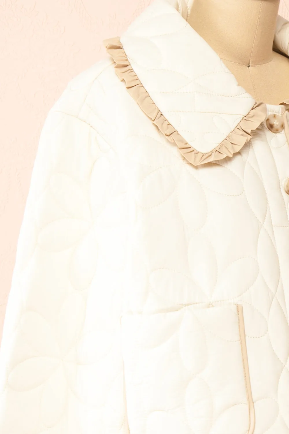 Set Ydrina Ivory | Quilted Jacket & Short