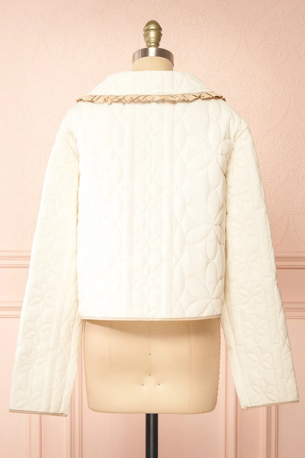 Set Ydrina Ivory | Quilted Jacket & Short