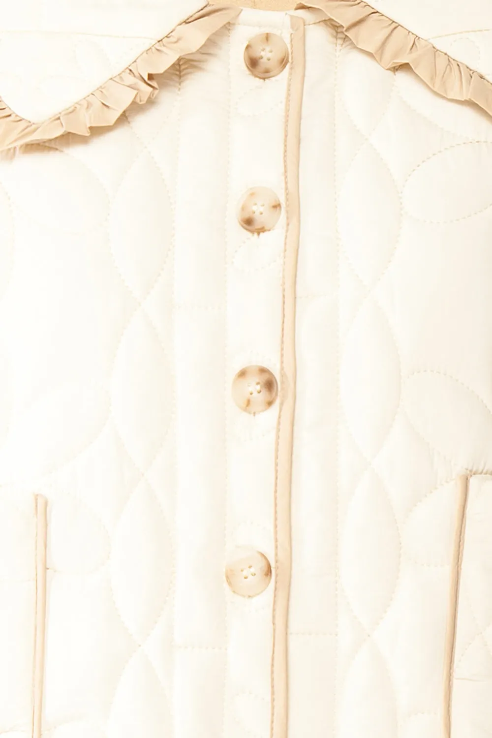 Set Ydrina Ivory | Quilted Jacket & Short