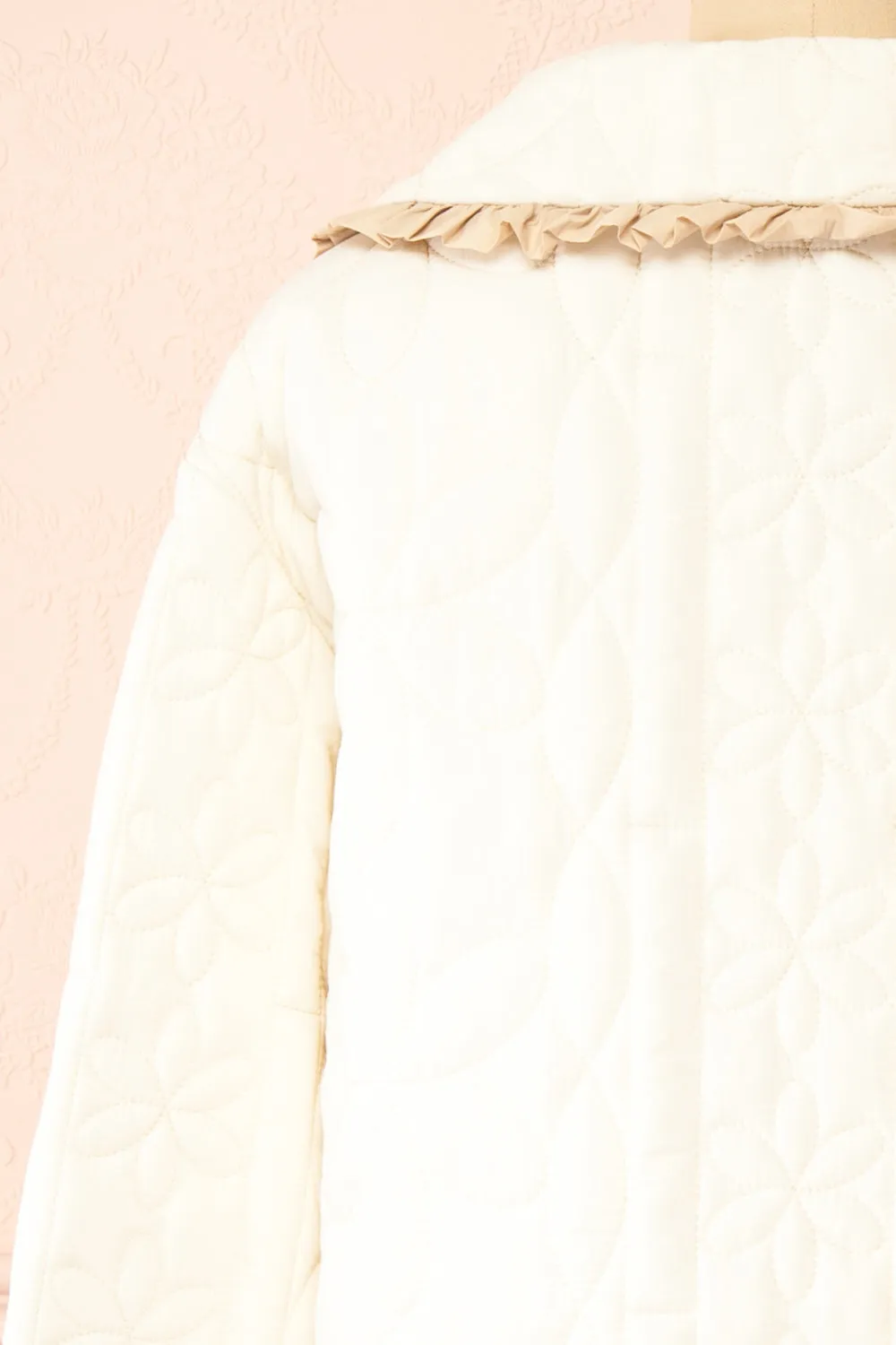 Set Ydrina Ivory | Quilted Jacket & Short