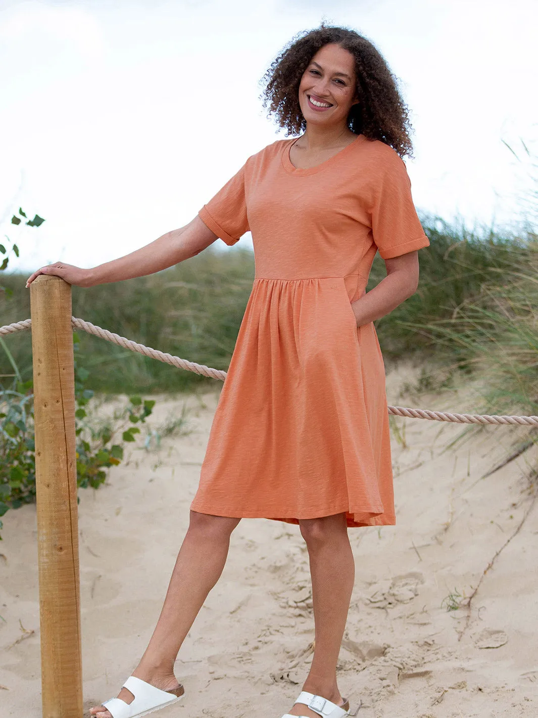 Shore slub jersey dress