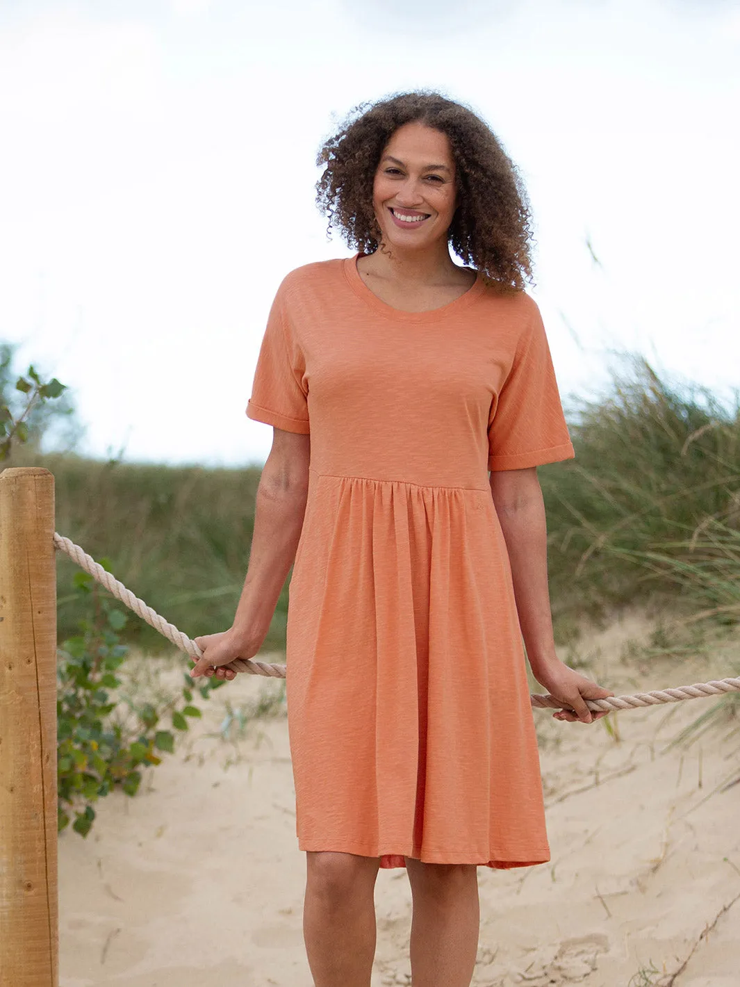 Shore slub jersey dress