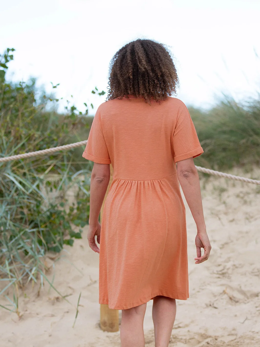 Shore slub jersey dress