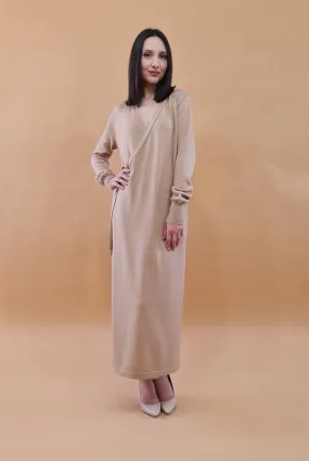 Silenzio Merino Maxi Wrap Dress