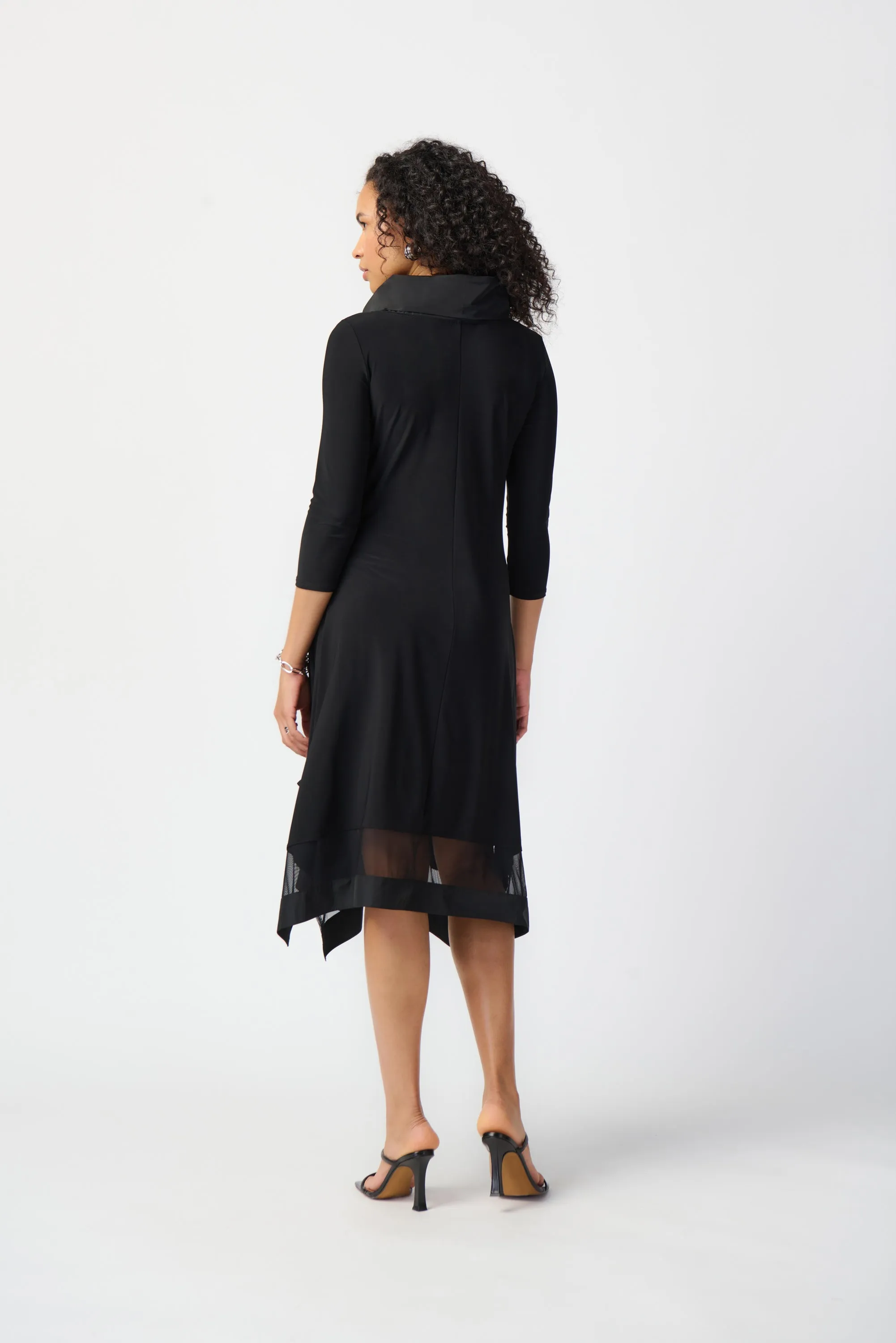 Silky Knit Handkerchief Dress