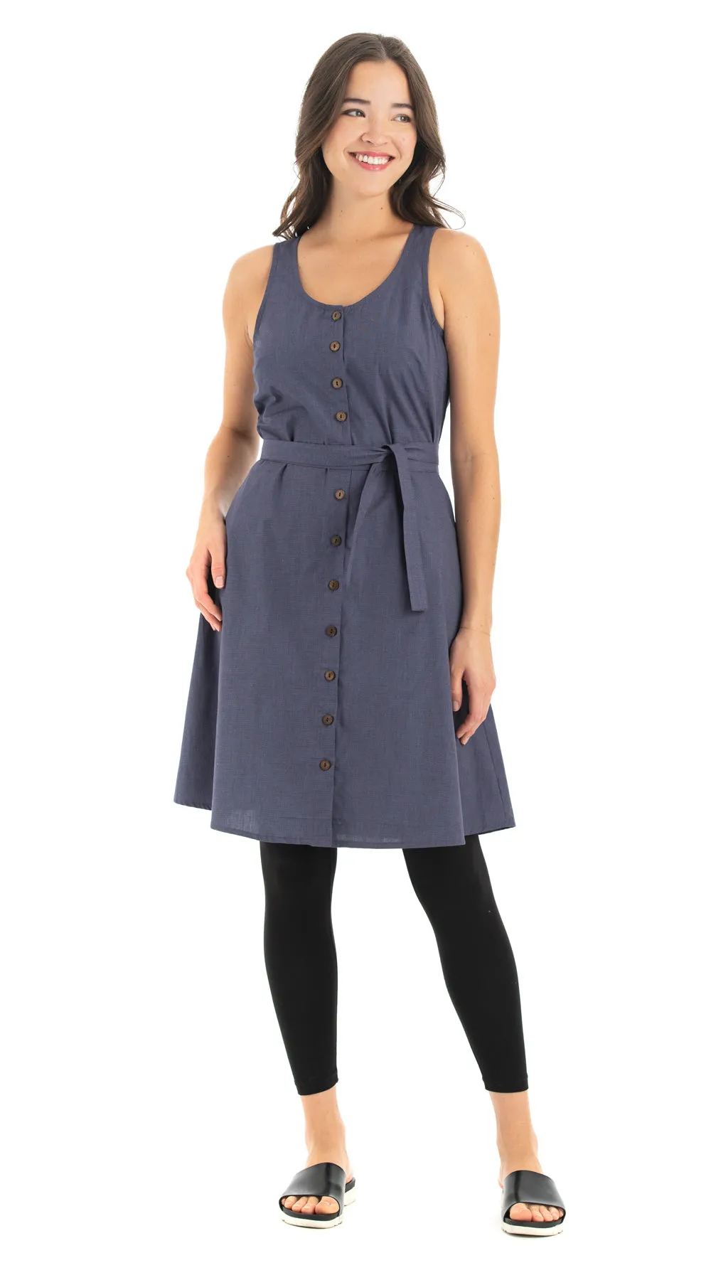 Soho Dress - indigo - cotton