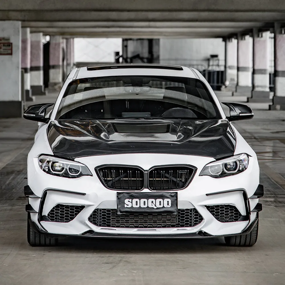 SOOQOO BMW M2 F87C Carbon Fiber Front Vent Trim