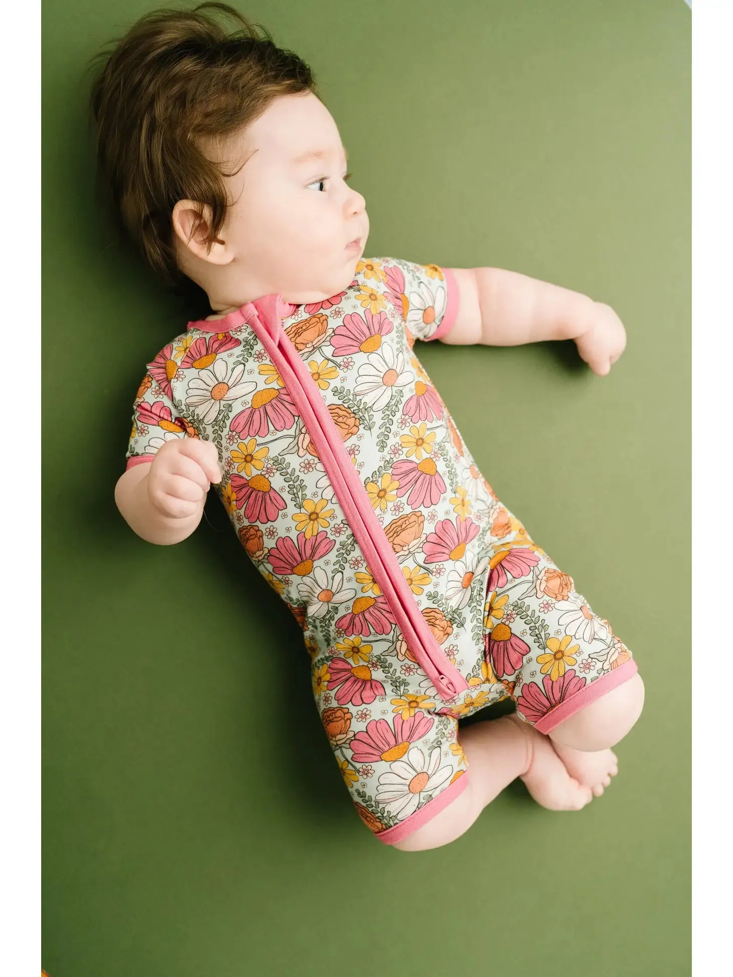 Spring Petals Bamboo Short Romper