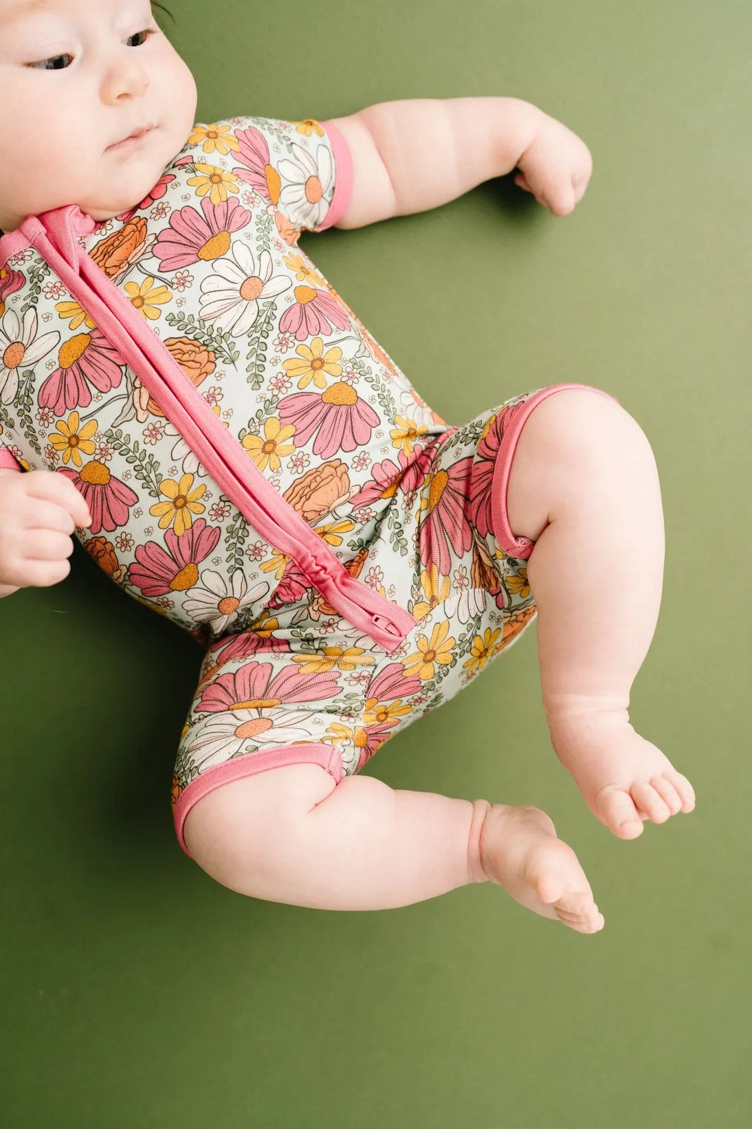 Spring Petals Bamboo Short Romper