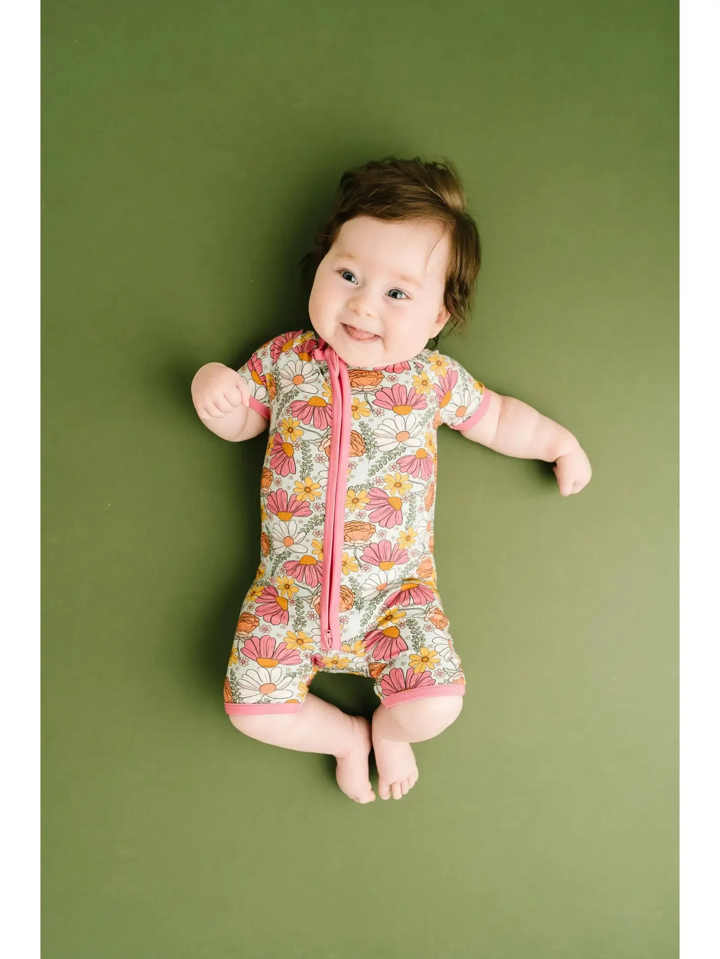 Spring Petals Bamboo Short Romper