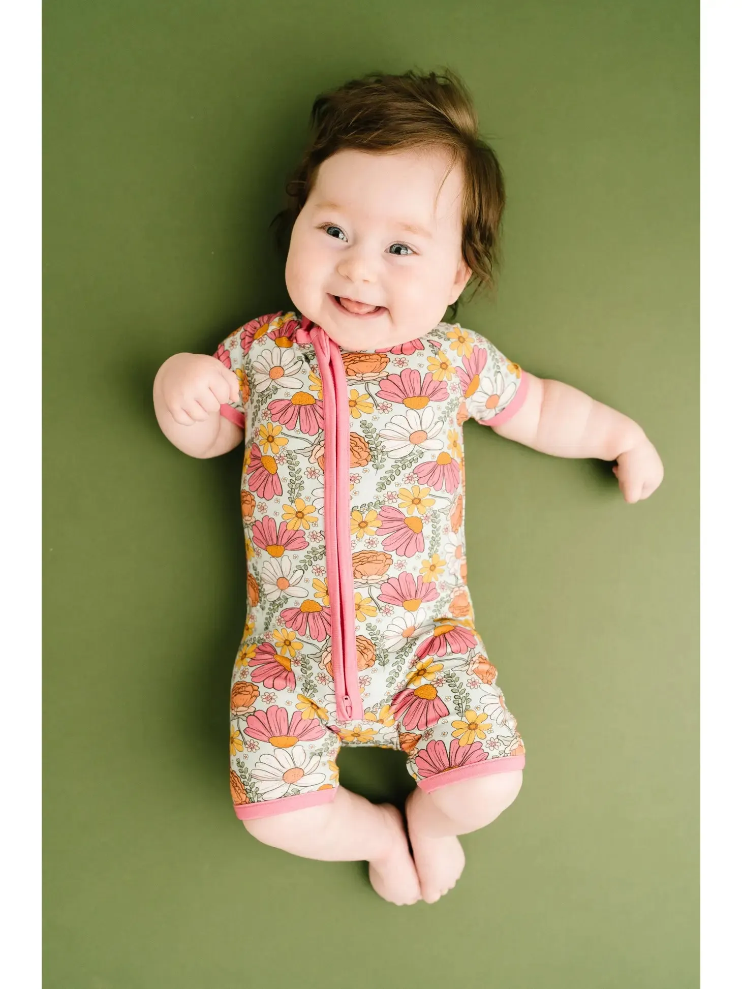 Spring Petals Bamboo Short Romper