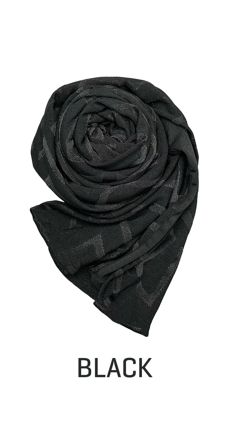 Stretch Long Scarf with triangular pattern - amiiraa