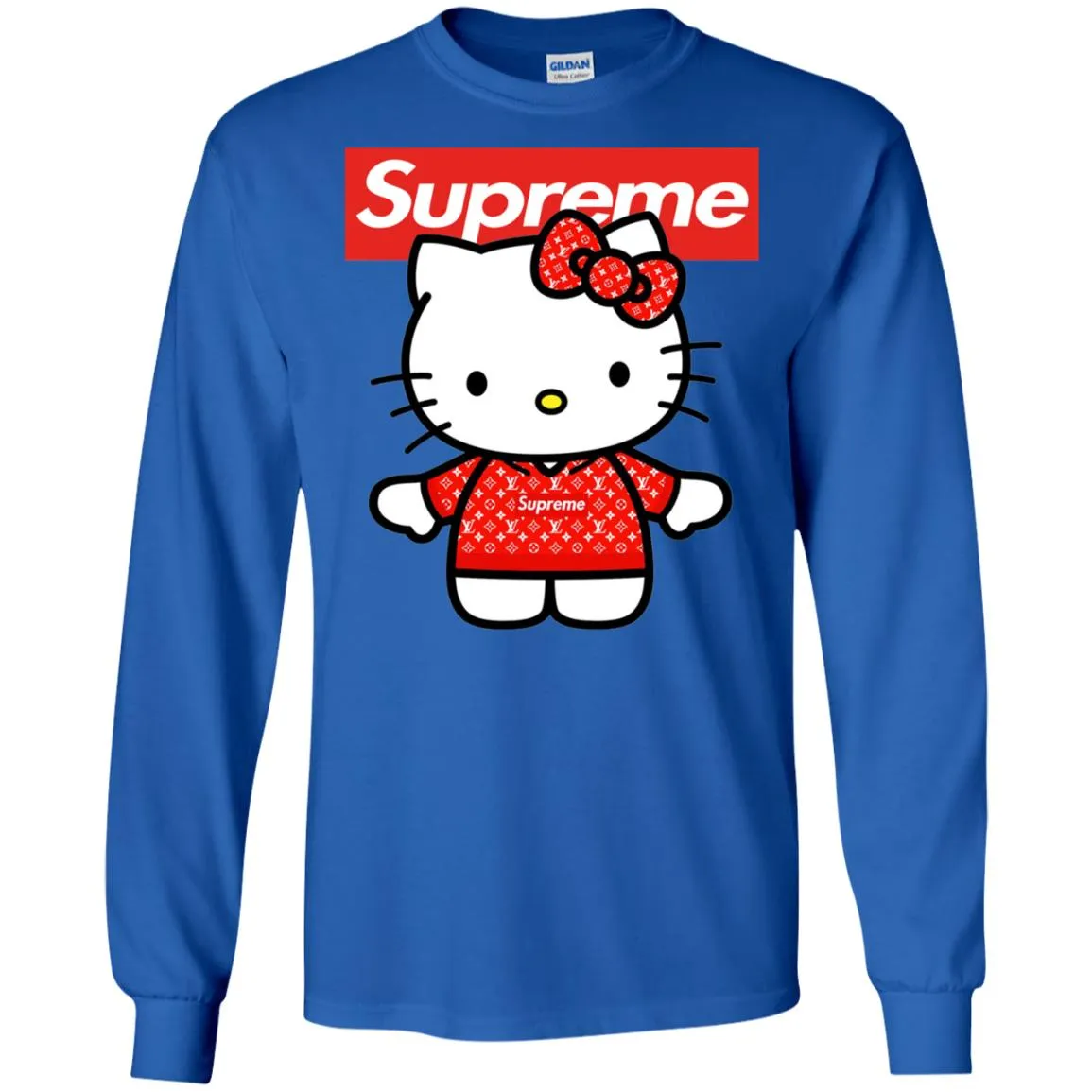 Supreme Hello Kitty Loves T-shirt Men Long Sleeve Shirt