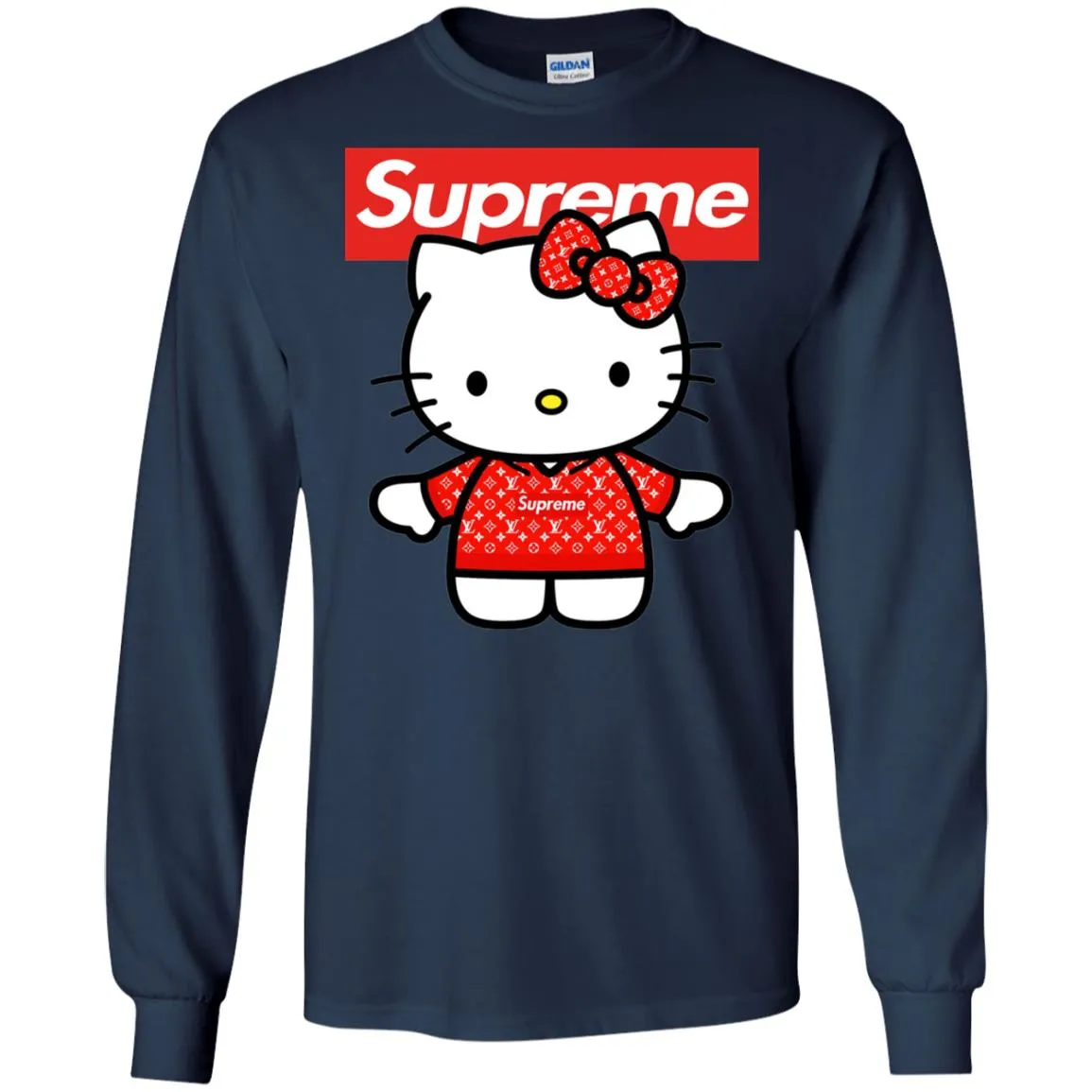 Supreme Hello Kitty Loves T-shirt Men Long Sleeve Shirt