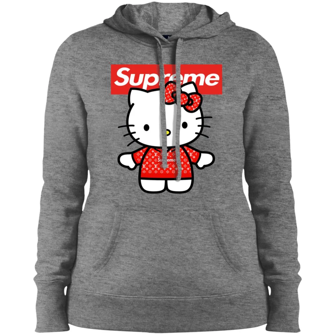 Supreme Hello Kitty Loves T-shirt Women Hooded Sweatshirt