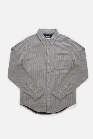 Sutton Slim Shirt / Ivory Grid Doublecloth